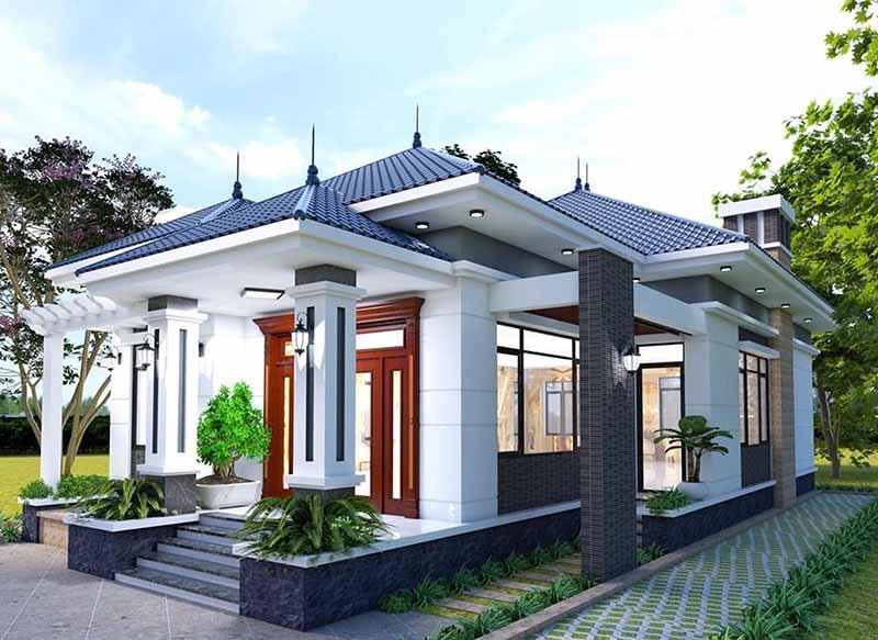 Xu hướng xây nhà mái thái một tầng đang khá phổ biến tại Việt Nam
